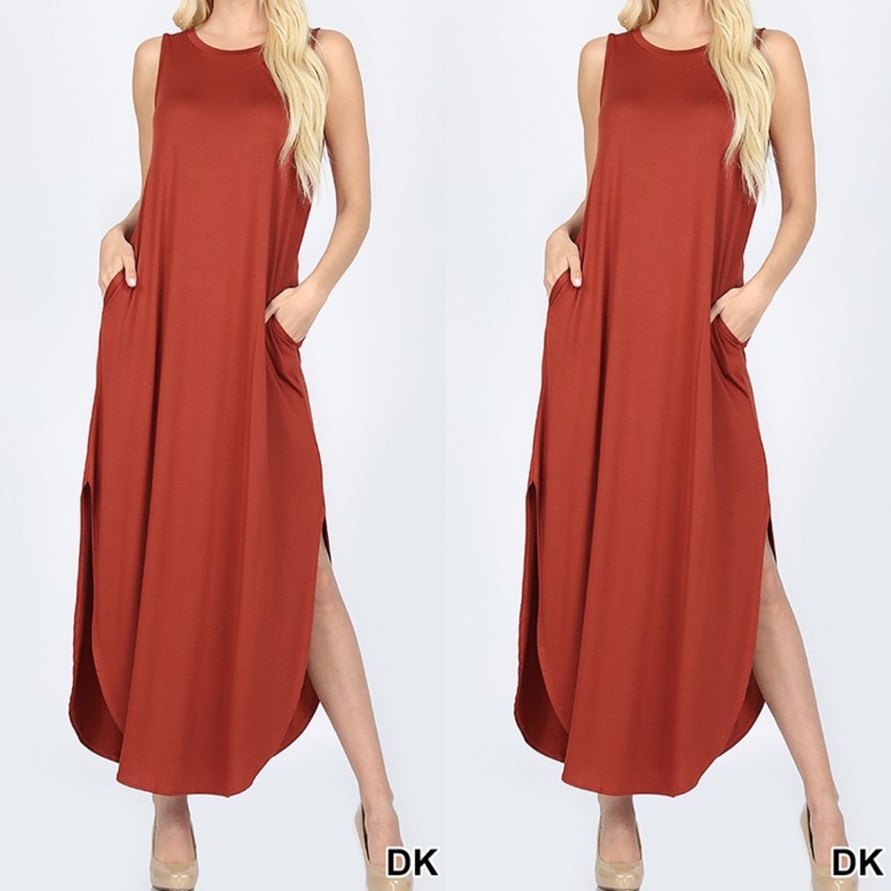 Sleeveless maxi